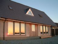 Larch House at Sunset